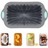 Bakning mögel meibum räfflat design toast bröd loaf pan pund tårta verktyg mat klass silikon bundt mögel kök baksida 231213