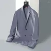 Męskie garnitury ICOOL Summer Light Kolor Blazer Blazer Blazer Casual Casual Curt