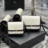 2024 Luxe handtas Hoge kwaliteit designer tas Zonsondergang Solferino Tofu Schouder Messenger Bag Dames Man Zwart Lederen Portemonnee Envelop Clutch Crossbody Gewatteerde tas