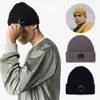 Beanie Skull Caps Ball Caps CLASSIC Wintermuts Geribbelde gebreide lensmuts Compass C T220823310R