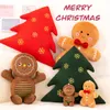 17cm mini karamel ve çikolata zencefilli bebek peluş bebek güzel Noel kolye hediyesi doldurulmuş peluş zencefilli oyuncaklar Noel ev dekor oyuncak
