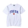 Męskie koszulki Turniolo Triplets T-shirts Varsity Tee Fresh Love Druku