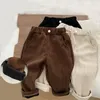 Trousers MILANCEL 2023 Autumn Solid Kids Boys Straight Pants Fashion Children Clothing Brief Jeans for 1 6 Years 231212