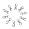 100pcs Alloy Swivel Lanyard Snap Hook Lobster Claw Clasps Jewelry Making Bag Keychain DIY Accessories268B