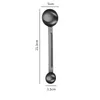 5ml/15ml Coffee Scoop Stainless Steel Measuring Spoon With Double Head Coffee Tamping Tool For Barista Coffee Bean LX6281