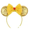 Hair Accessories Mouse Ears Headband Sequins Bows Charactor For Women Festival Hairband Girls Partyhair Drop Delivery Baby Kids Mater Dhkix