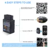 Novo 2024 2024 Ferramentas de diagnóstico ELM327 Bluetooth OBD2 V1.5 ELM 327 V 1,5 OBD 2 Scanner de diagnóstico-ferramenta de carro Mini Elm-327 OBDII Adaptador Auto Ferramenta de diagnóstico