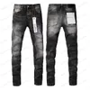 TN Purple Jeans denimbyxor Mens Designer Jean Men Black Pants High-End Quality Straight Design Retro Streetwear Casual Sweatpants D S