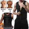 Roupa interior térmica masculina moda magro corpo shaper homens ginásio sauna colete suor camisa emagrecimento tanque tamanho s3xl 231212