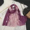 Nova primavera inverno hijab lenços de seda xales feminino viagem à beira-mar praia marca poncho xale cachecol bandana foulard femme pashmina