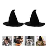 Dog Apparel 2 Pcs Pet Pointed Hat Clothing Pography Props Polyester Halloween Neck Ornaments Costume Poodle