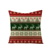 40 Styles New Christmas Pillow Case Plaid Linen Pillow Covers Square Sofa Decorative Pillow Cushion Cover Xmas Pillowslip Home Decor BJ