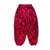 Stage Wear Enfants Hip Hop Costume Style Chinois Costume Rouge Manches Longues Garçons Street Dance Performance Vêtements Filles Vêtements BL12141