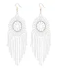 Boucles d'oreilles pendantes en perles blanches élégantes, faites à la main, Imitation de perles, bijoux de fête pour femmes, 2191819