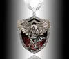 Exquisite Fashion Warrior Guardian Holy Angel Saint Michael Pendant Necklace Unique Knight Shield Necklace Anniversary Gift G12068858952
