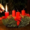 キャンドルホルダーの花輪ホルダー8 cmメタルクリスマスプレート8pcs黒