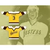 Niestandardowy Paul Stewart 3 Binghamton Broome Dusters Yellow Hockey Jersey New Top Sched S-M-L-xl-xxl-3xl-4xl-5xl-6xl