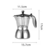 Kahve Potları Paslanmaz Yapımcı Espresso Aksesuarları Moka Pot İtalyan Makine Taşınabilir Çelik Yapımcıları Kahve Takım Mutfak Yemek Bar 231214