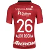 Club Team 2023-24 Men Soccer Atlas Jersey 23 CAICEDO 30 AGUIRRE 20 ZAPATA 26 ROCHA 17 MARTINEZ 32 LOZANO 5 ZALDIVAR Camisa de futebol Kits Uniforme Nome Personalizado Número