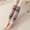 Women Socks IOOTIANY Fashion High Knee Winter Warm Boot Cuffs Girls Gift Gaiters Leggings Warmer Stockings