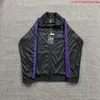 Men's Jackets Needles Butterfly Embroidery Ribbon Stripe Zipper Casual Coat Thin Sports Cardigan Jacket And Women's Loose Fit