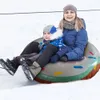 Slittino 90 * 117 cm Slitta da neve Slitta Tubi per bambini Slitta invernale Accessori per sci Sci Anello Pad Sport Circolo da sci gonfiabile addensato 231214