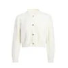 Cardigan en tricot pour femmes, AP Mohair coordonné, pull de haute qualité, hauts personnalisés, deux couleurs, automne 2024, #2000