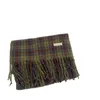 Écharpes Marque de luxe femmes écharpe automne hiver Vintage vert damier écharpes femmes hiver personnalité de haute qualité chaud châle cou 231214