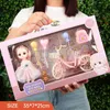 人形BJD人形41cmボールステッチ人形3D目の人形ガールフルセット服の誕生日ギフトおもちゃ35cmアイスクリームガールボックス231214