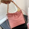 Tasarımcı Omuz Çantası Crossbody Lüks Torbalar Tote Çanta Yeni SS Mini Çöp Çanta El Metal Met Metnapları Su Kova Çantası Çantalar Tasarımcı Kadın Çanta Elçi Çantası