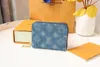 2023 New Jacquard Denim Wallet LL10A Mirror High Quality Card Bag Designer Coin Key Wallet Exquisite Packaging Free Shipping