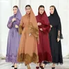 Roupas étnicas Turco Hijab Abayas Luxo Bordado Abaya Dubai Longo Vestido de Oração para Mulheres Muçulmanas Kaftans Vestidos de Festa de Noite Islâmico