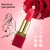 Vibrators Love Ture Mini Massager Vibration Adult Fimal Erotic Red Lipstick Vibrator Sex Toy For Women Egg 231213