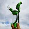 Cachimbo de água para fumar cachimbo de água de 8,2 polegadas que brilha no escuro Bong Glass + Silicone com tigela de vidro