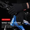 Gants de sport Gants d'hiver hommes cyclisme vélo femmes polaire thermique vent froid étanche écran tactile vélo chaud en plein air course ski MittenL23118