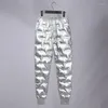 Frauen Hosen Mode Silber Dame Herbst Winter Wasserdichte Glanz Weiche Weibliche Warme Unten Baumwolle Casual Frauen Hosen 2023