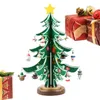 Decorazioni natalizie Mini albero da tavolo in legno Piccoli alberi Decor Ornamenti Regali Decorazione