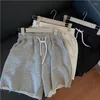 Pantalones cortos para mujer Verano Coreano Y2K Mujeres Casual Versátil Deportes para correr Color Sólido Alto Cintura Suelta Homewear