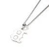 Pendentif Colliers Hip Hop 3A CZ Pierre Pavée Bling Glacé Lumineux Lettre B Pendentifs Pour Hommes Rappeur Bijoux Goutte