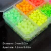 Baits Lures 1000pcs Luminous Fishing Space Beans Box Glow in the Dark Round Float Balls Stopper Rigging Beads for Tackle Lure Accessories 231214
