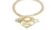 Fashion Silver Women Jewelry Crystal Cuff Charm Bangle Chain Pendant Armband9387281