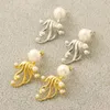 Dangle Earrings European And American Style Detachable Fashion Pearl Elegant Sweet Lovely Ladies