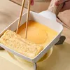 Casseroles Omelette Pan Oeuf antiadhésif avec revêtement en granit Petite friture pour cuisiner des fournitures de cuisine de campagne