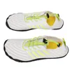 Ropa de gimnasio Zapatos de playa Tela de goma y elástica Agua Transpirable Peso ligero Pedal antideslizante 3D blanco para montañismo