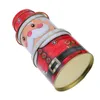 Storage Bottles Christmas Tin Box Food Containers With Lids Tinplate Jars Biscuit Candy Baby