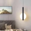 Nordiskt sängkök ledande pendelljus modernt sovrum sovrum hängande lampa led belysning fixtur populära fjädring lampor w22032288y