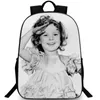 Shirley Temple Ryggsäck Star Daypack Actress School Bag Casual Packsack Print Rucks Bild skolväska fotodag