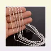 HELA 10PCSLOT Fashion Silver Necklace Chains2mm 925 Jewelry Silver Plated Double Water Wave Chain Necklace 16quot30Quo7400760