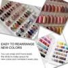 Nail Practice Display Gel Polish Card Book 120 Colors Chart Fingernail Tips Design Art Salon 231213