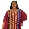 Vestidos casuais vestido de noite mulheres dashiki abaya roupas africanas manto marocaine luxury dubai kaftan muçulmano vetetão grande tamanho grande